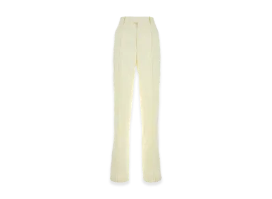 Bottega Veneta Women's Cream Linen Pant "Yellow"