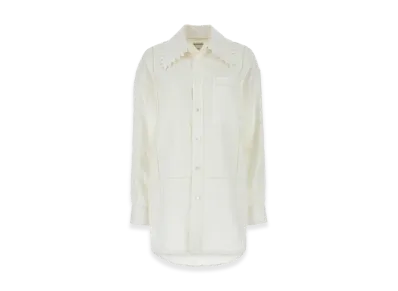 Bottega Veneta Women's Linen Shirt "White"
