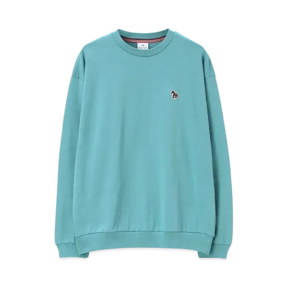 Paul Smith Women's Zebra Patch Long Sleeve T-Shirt "MintGreen"