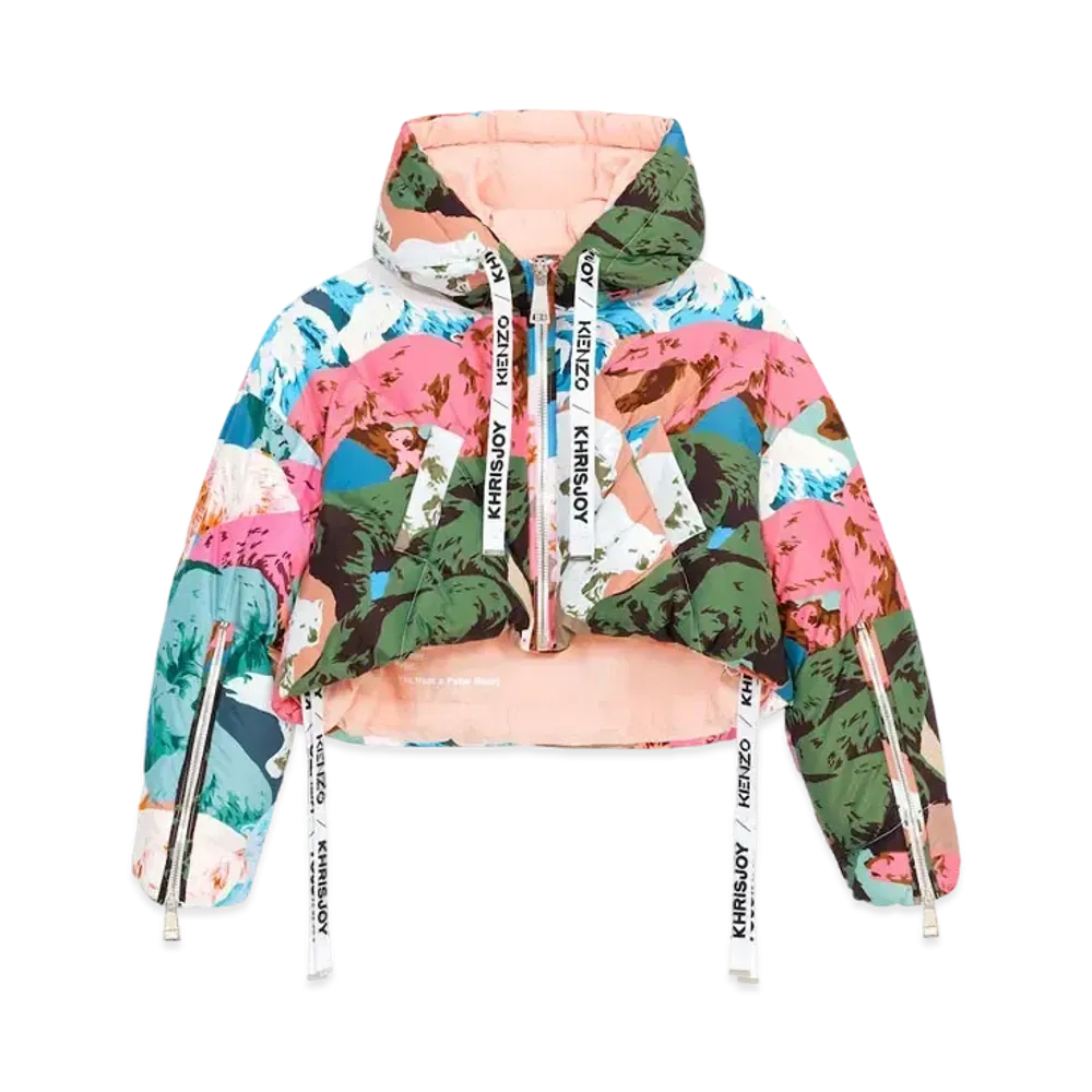 KENZO KHRISJOY OVERSIZED CROPPED PUFFER JACKTET(Women)"Multi"