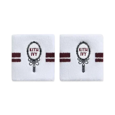 Kith Ivy For Wilson Terry Stripe Wristbands "White"