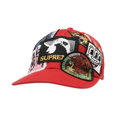 Supreme Patches 6-Panel "Red"