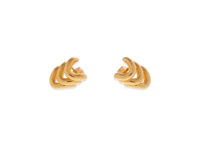 BALENCIAGA Loop Trio Earrings "Gold"