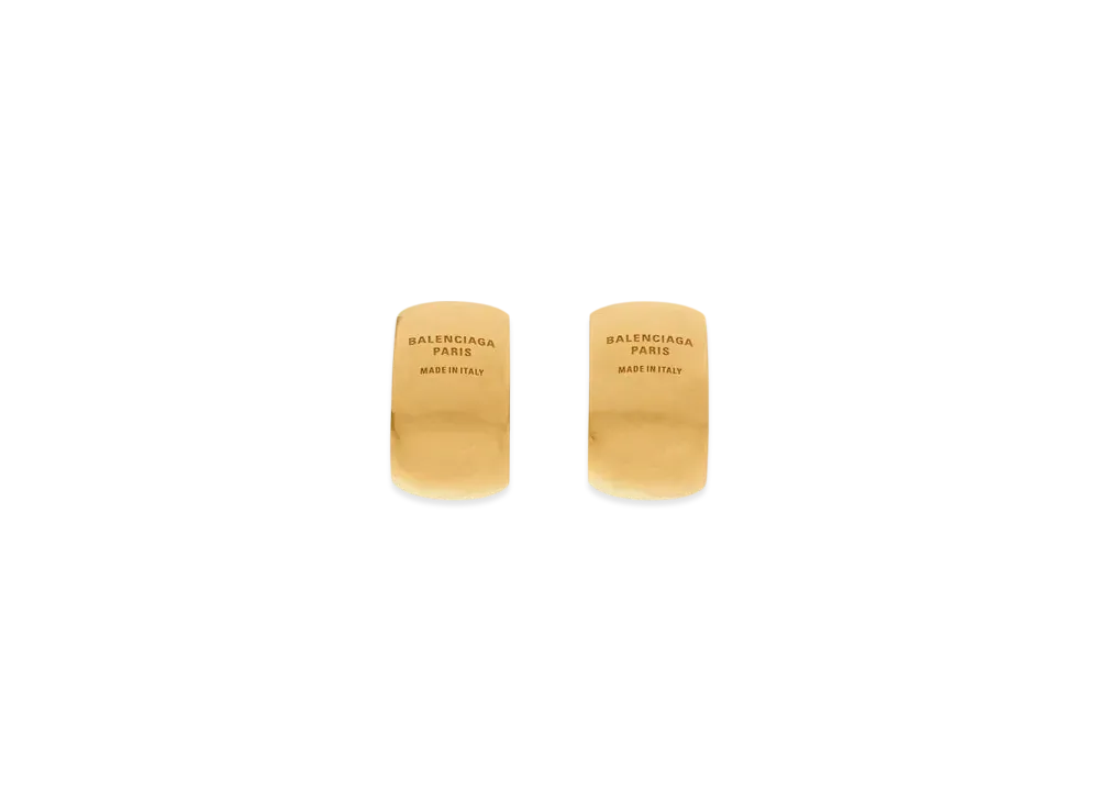 BALENCIAGA Plated Earrings "Gold"