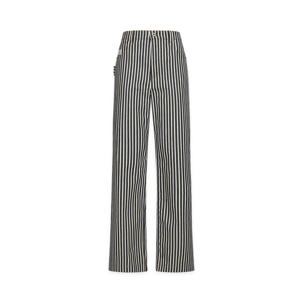 Bottega Veneta Women's Pants "Navy/Ecru"