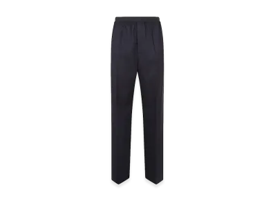 Bottega Veneta Women's Wool Wide-Leg Pant "Midnight Blue"