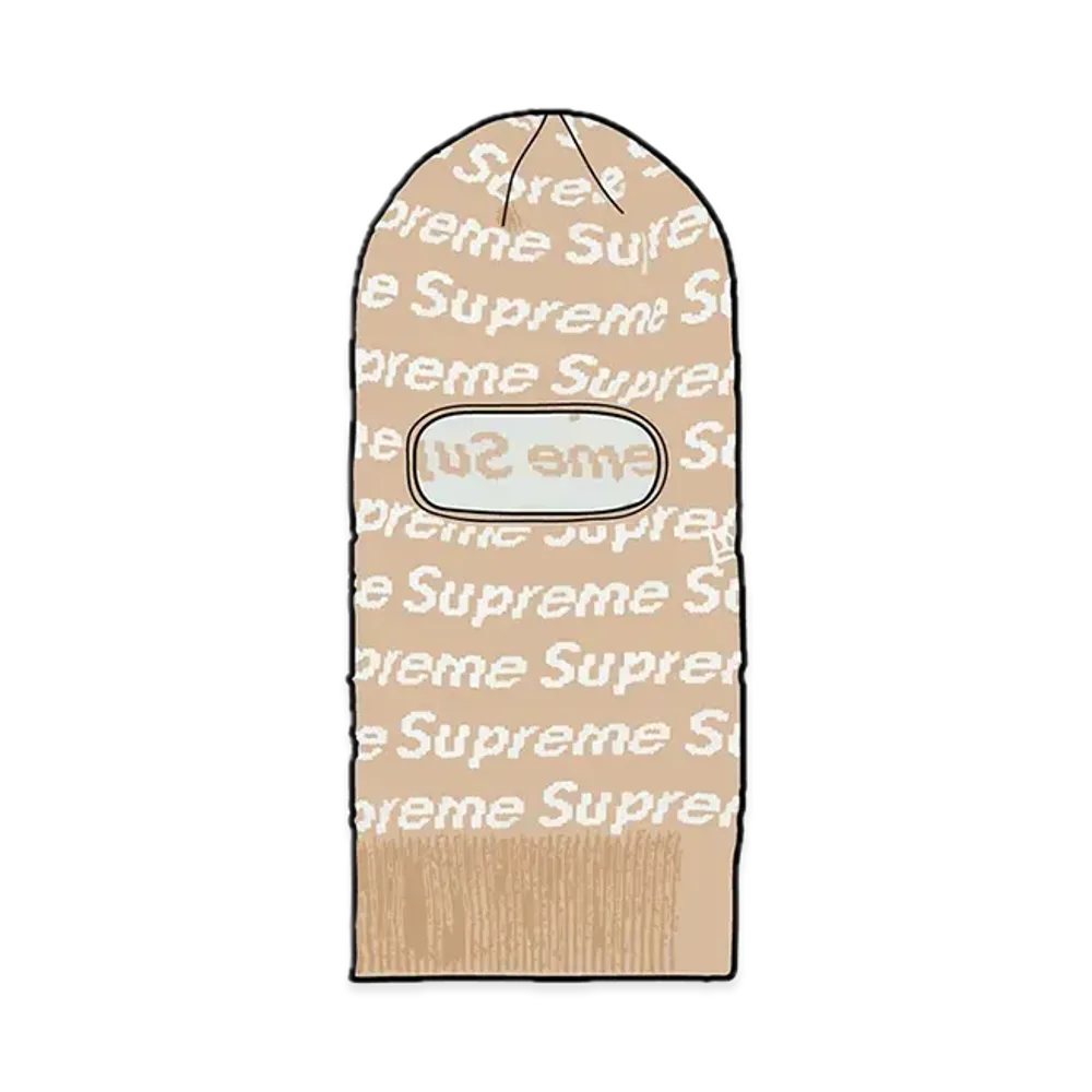 Supreme New Era Repeat Balaclava "Taupe"