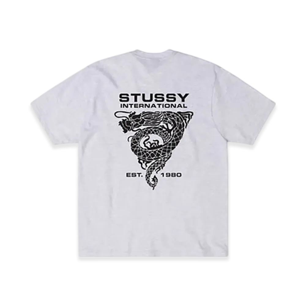 Stussy Dragon Tee "Ash Heather"