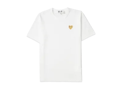 PLAY COMME des GARCONS Gold Heart T-Shirt "White"