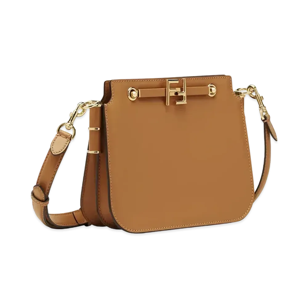 FENDI Touch Leather Bag "Brown"