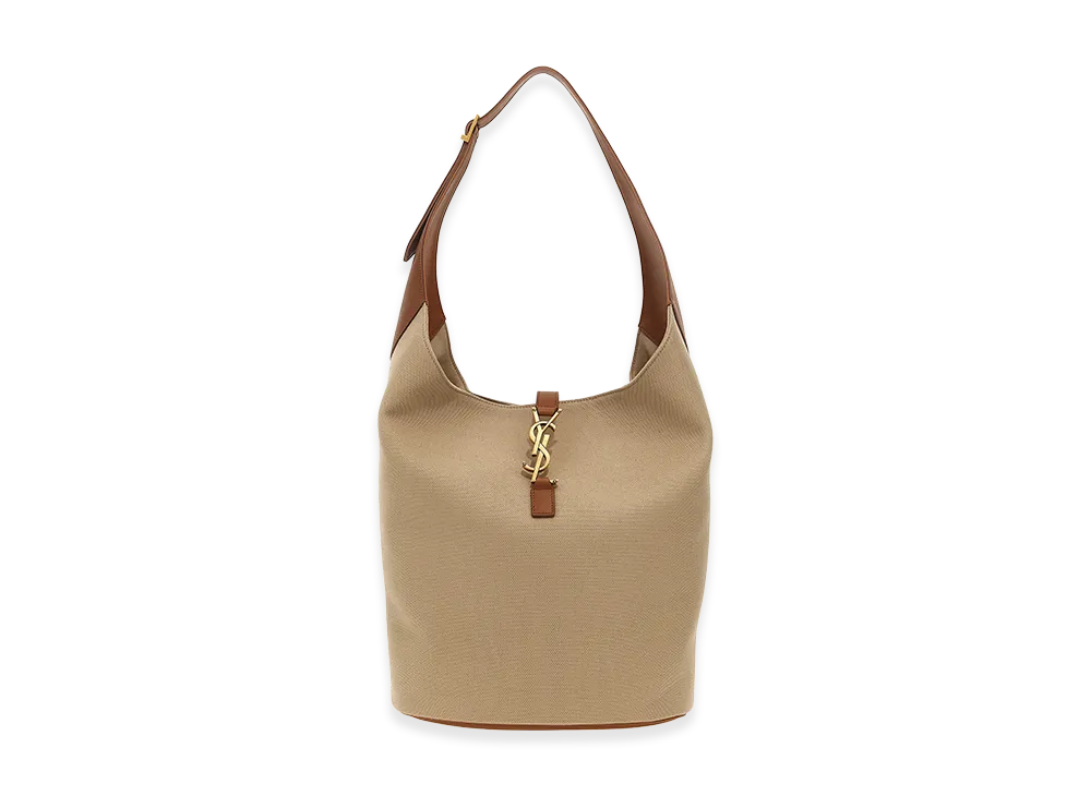 Saint Laurent Women's Le 5 A 7 Hobo Shoulder Bag "Beige"