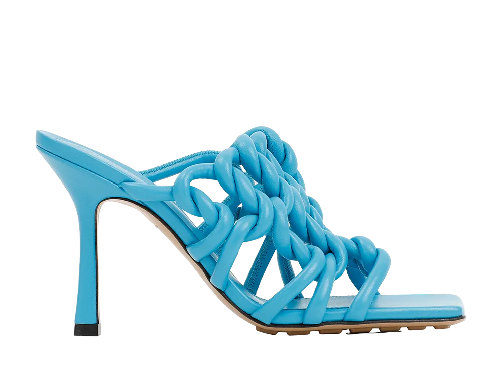 Bottega Veneta Women's Stretch Twist Mule "Blue"