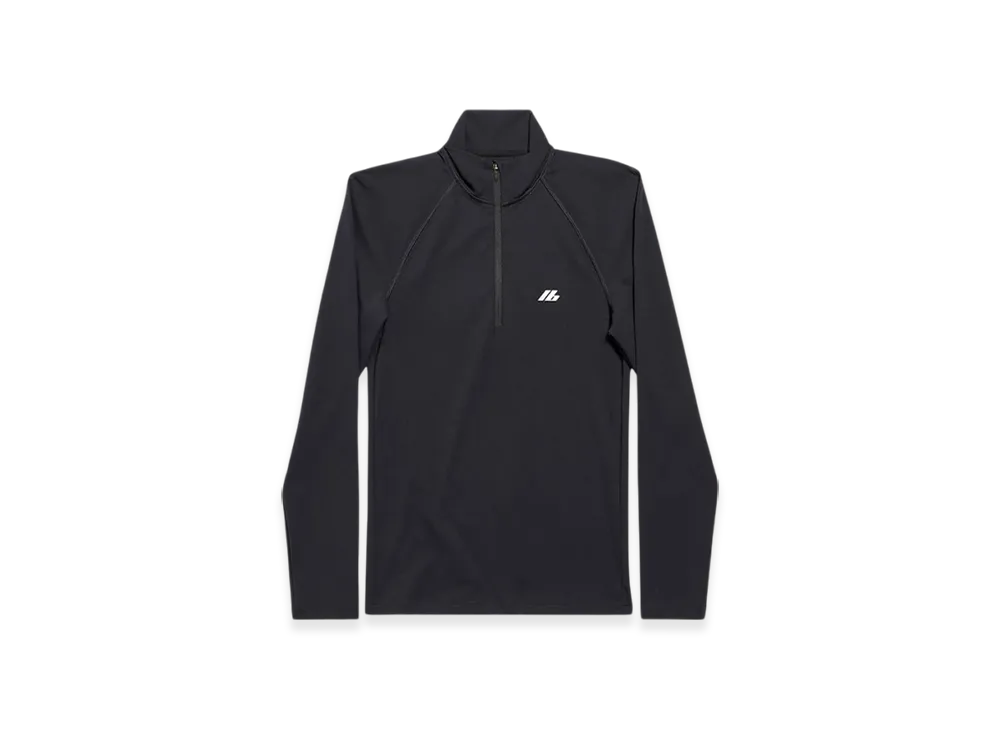 BALENCIAGA Activewear Fitted Zip-Up Jacket "Black"