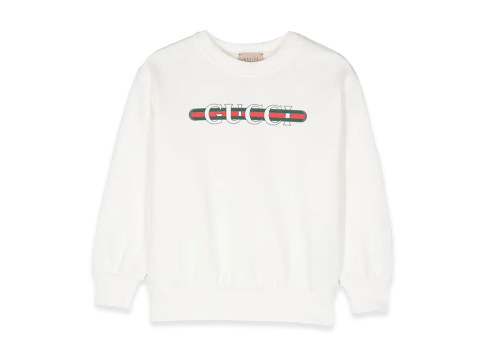 GUCCI Kids Jersey with Logo "White"