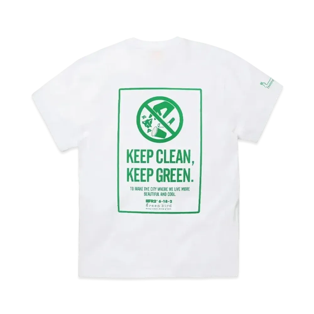 FR2 x green bird 2nd T-shirt "White"