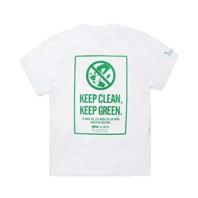 FR2 x green bird 2nd T-shirt "White"