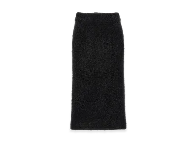 BALENCIAGA Women's Tweed Midi Skirt "Black"
