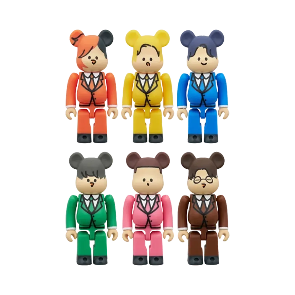 MEDICOM TOY "BEARBRICK" Tokai On Air 100% 6Pcs Set