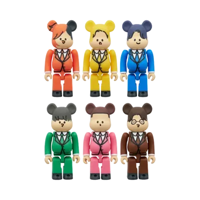 MEDICOM TOY "BEARBRICK" Tokai On Air 100% 6Pcs Set