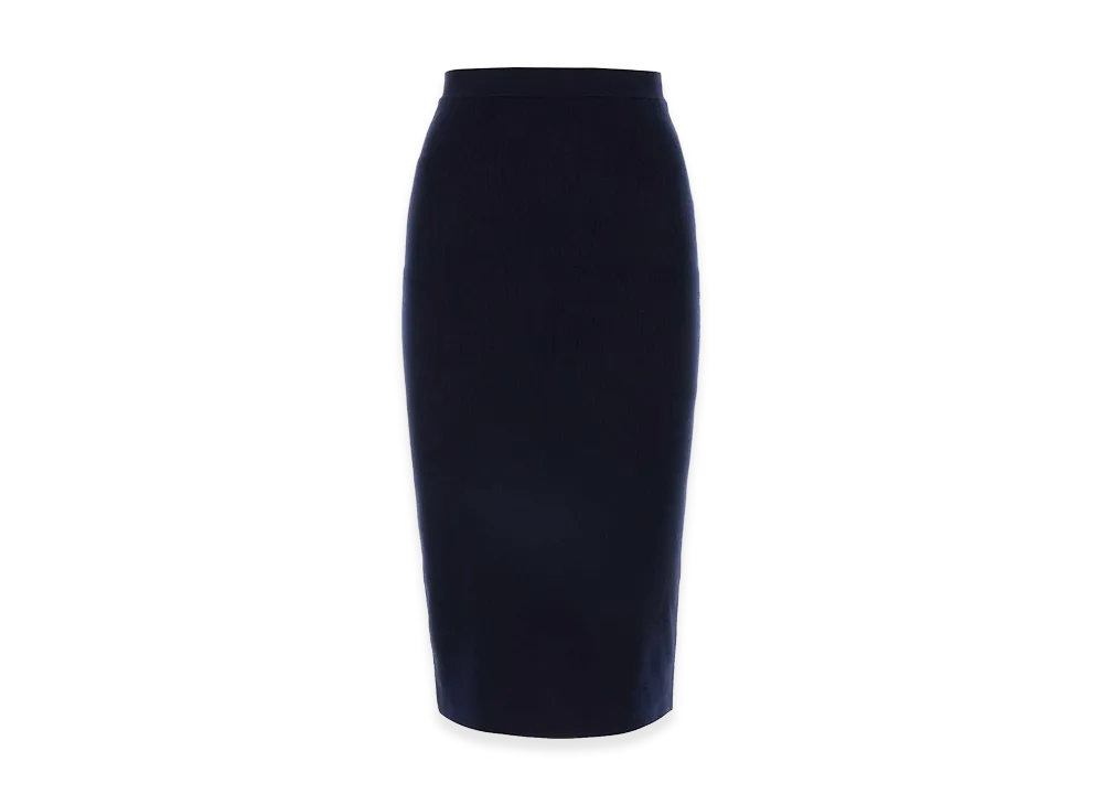 Bottega Veneta Women's Cashmere Blend Skirt "Midnight Blue"