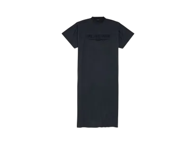 BALENCIAGA Women's New Year Series 25 - Inside-Out T-Shirt Dress "Heather Black"