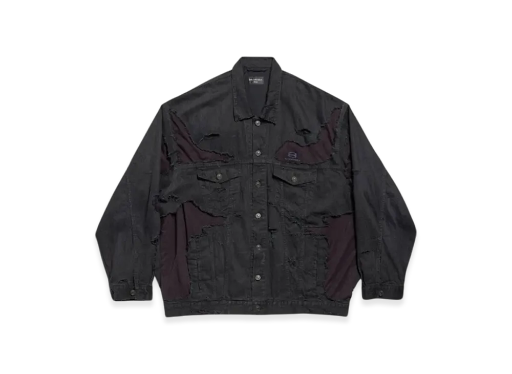 BALENCIAGA Unity Sports Icon Patchwork Jacket "Black"