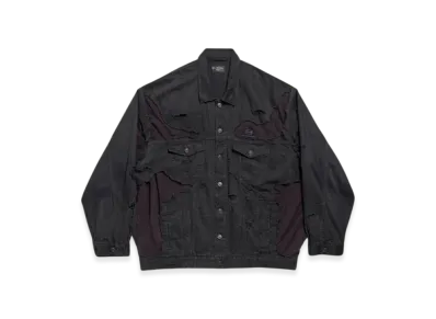 BALENCIAGA Unity Sports Icon Patchwork Jacket "Black"