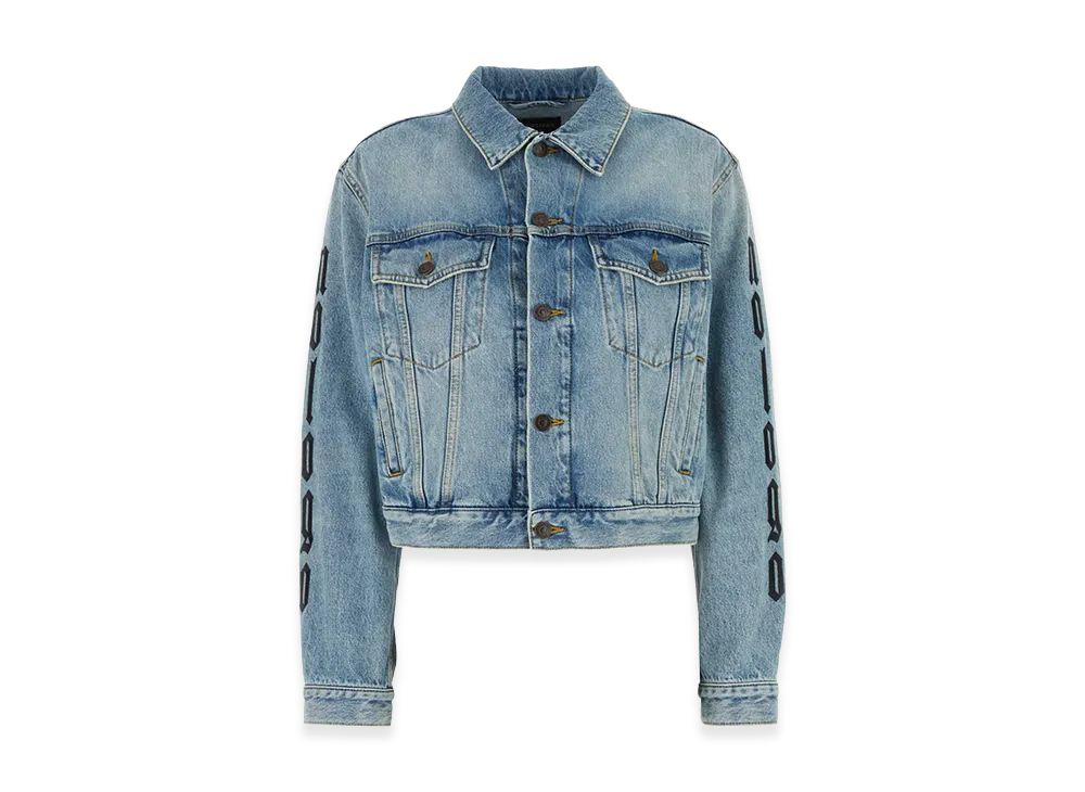 BALENCIAGA Women's Denim Jacket "Light Blue"