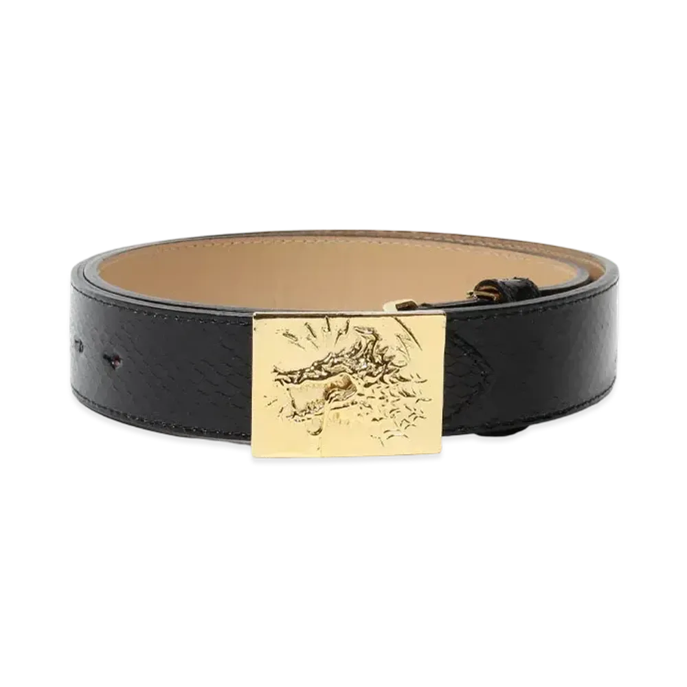 WACKO MARIA x Wolf's Head Python Leather Belt "Gold"