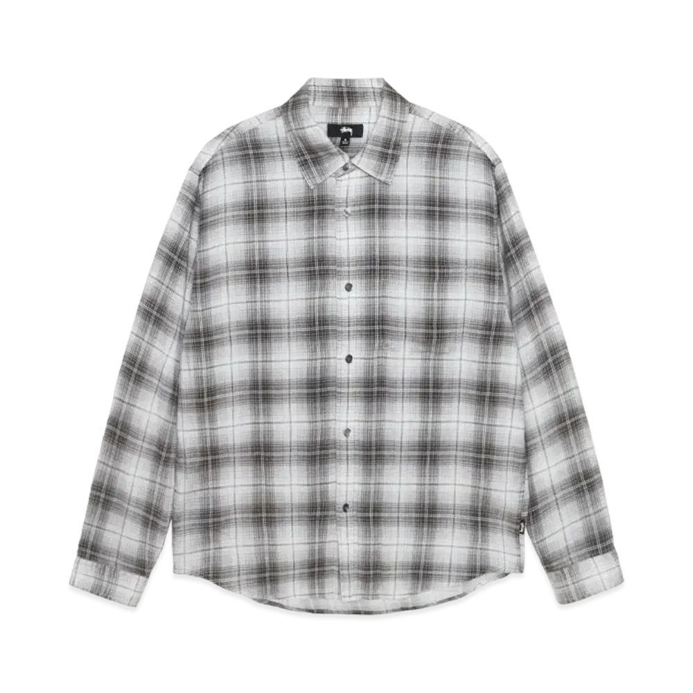 Stussy Matthew Shirt LG Printed Plaid "Brown"