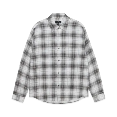 Stussy Matthew Shirt LG Printed Plaid "Brown"