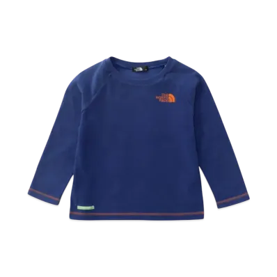 The North Face Kids Green Baton Long Sleeve Micro Fleece Crew "Basic"