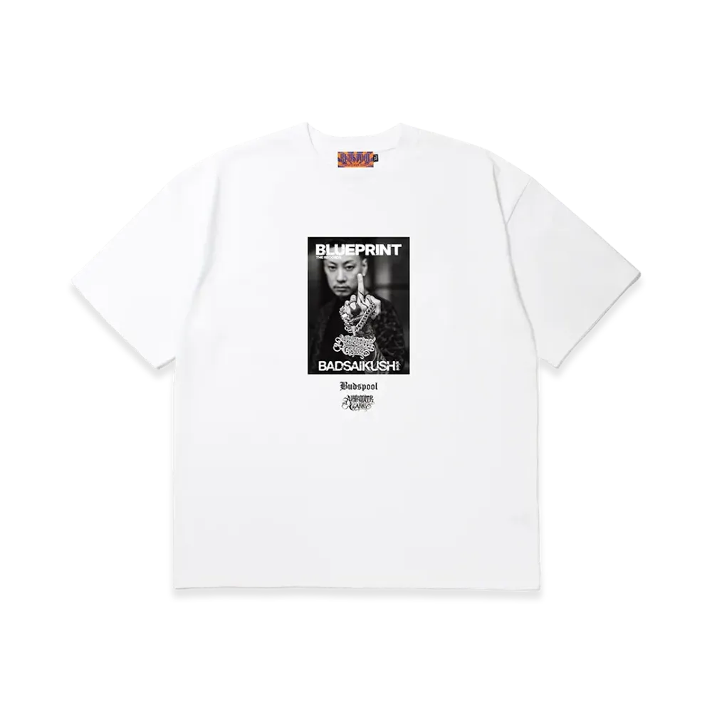 APHRODITEGANG x BLUEPRINT THE RECORDS x BUDSPOOL S/S Tee "White"