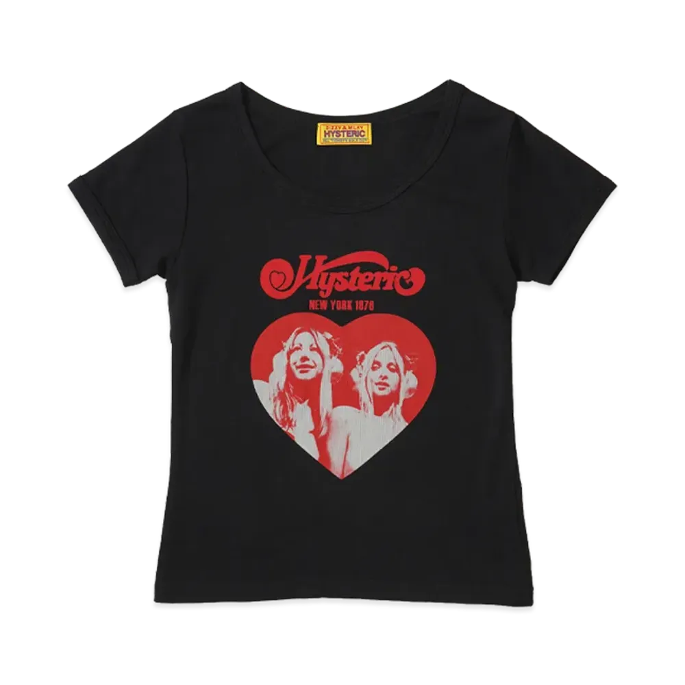 HYSTERIC GLAMOUR Hysteric Heart Chibi Tee "Black"