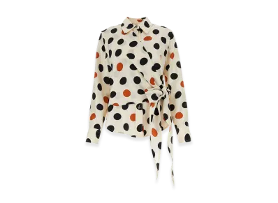 Bottega Veneta Women's Printed Silk Shirt "Multicolor"