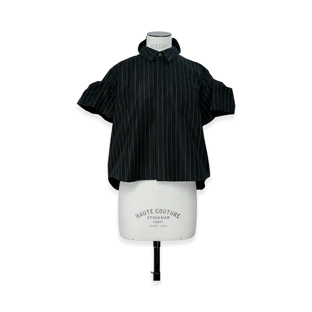 sacai Chalk Stripe Shirt "Black"