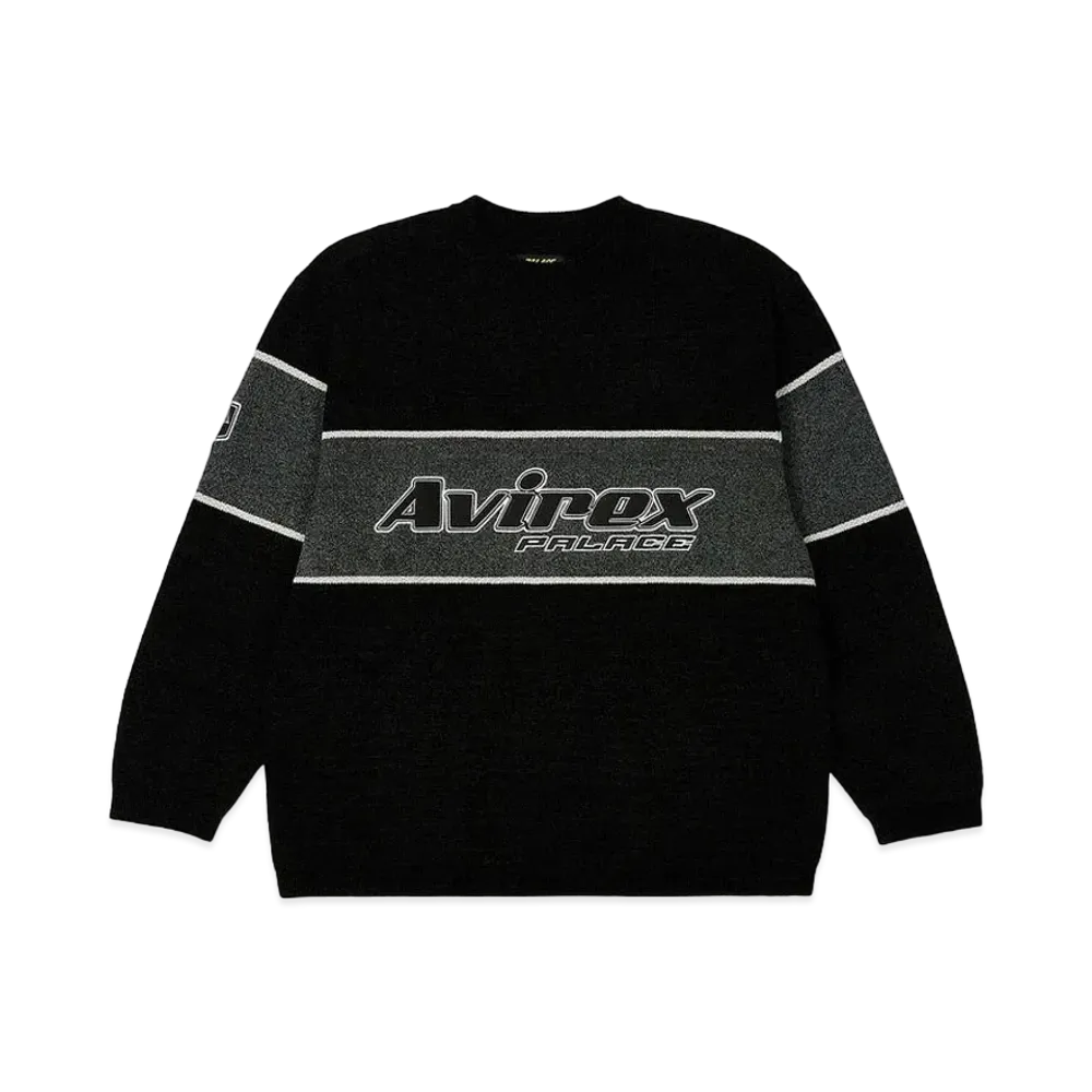 PALACE Avirex Chenille Knit "Black"
