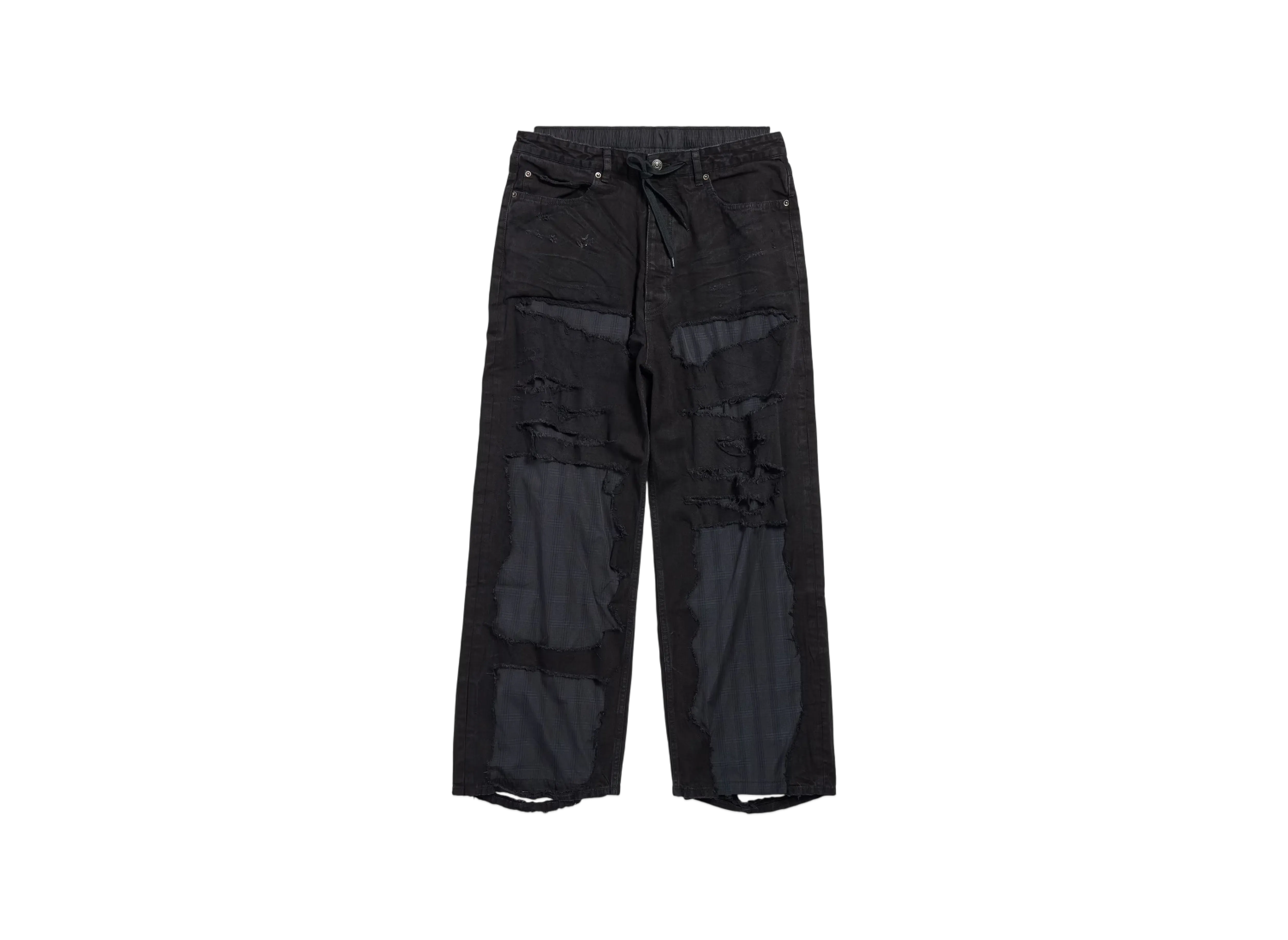 BALENCIAGA Patchwork Pyjama Pants "Black"