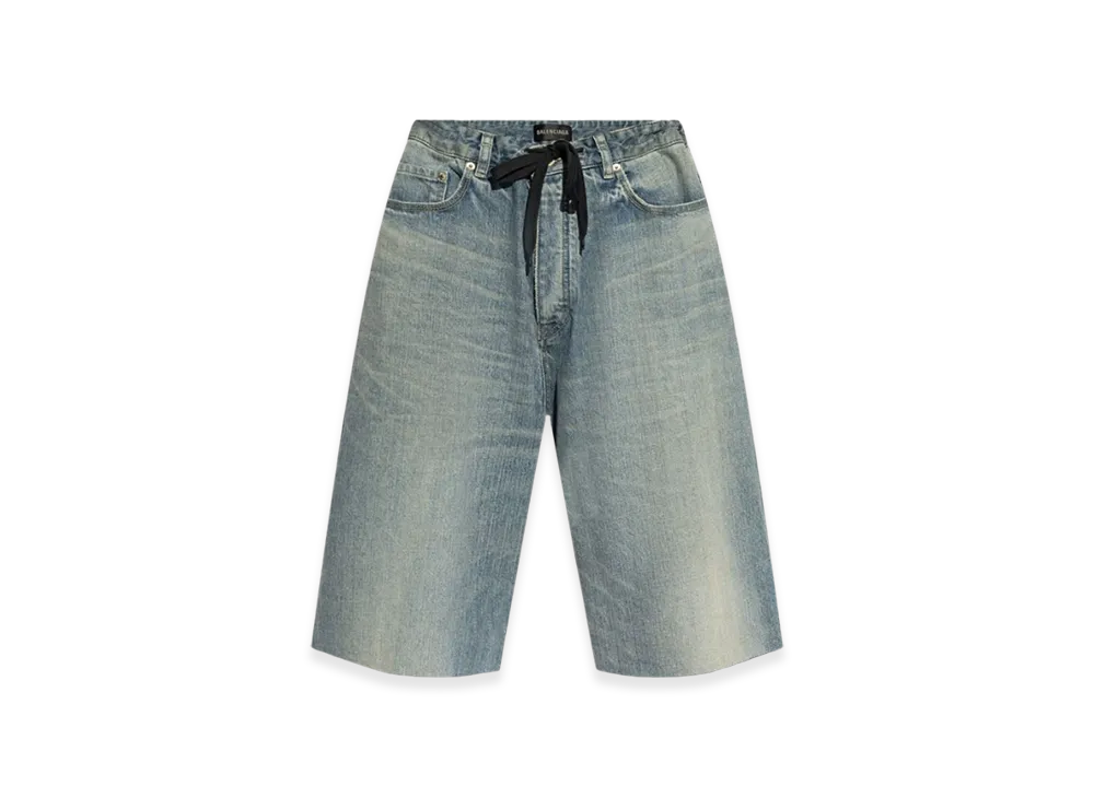 BALENCIAGA Denim Bermuda Shorts "Blue"