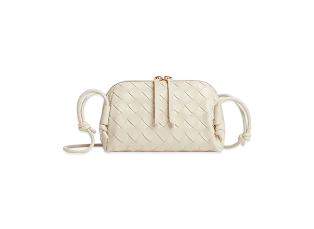 Bottega Veneta Intrecciato Concert Pouch "Sea Salt"