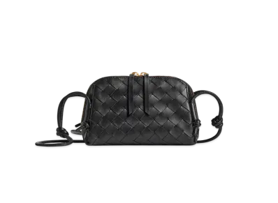 Bottega Veneta Intrecciato Concert Pouch "Black"