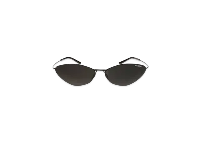BALENCIAGA Malibu Round Sunglasses "Black"