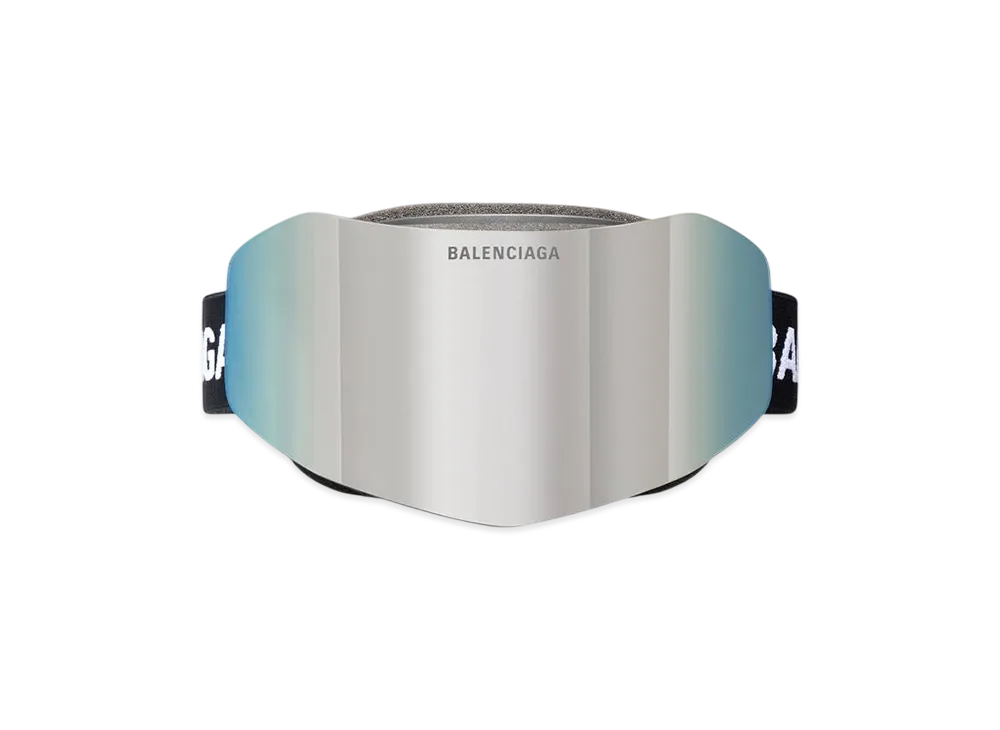 BALENCIAGA Ski Mask Goggles "Mirror Silver"