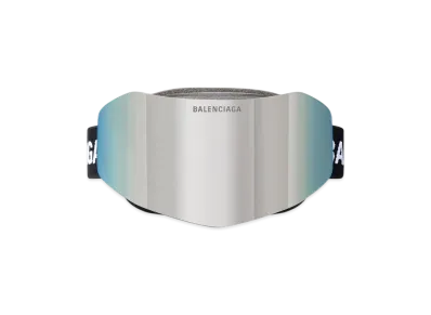 BALENCIAGA Ski Mask Goggles "Mirror Silver"
