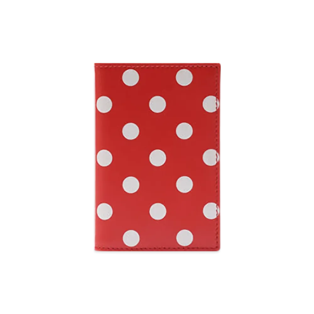 COMME des GARCONS Wallet Dots Printed "Red"