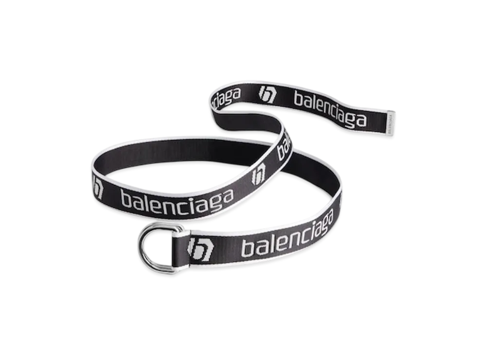 BALENCIAGA D Ring Belt "Black"