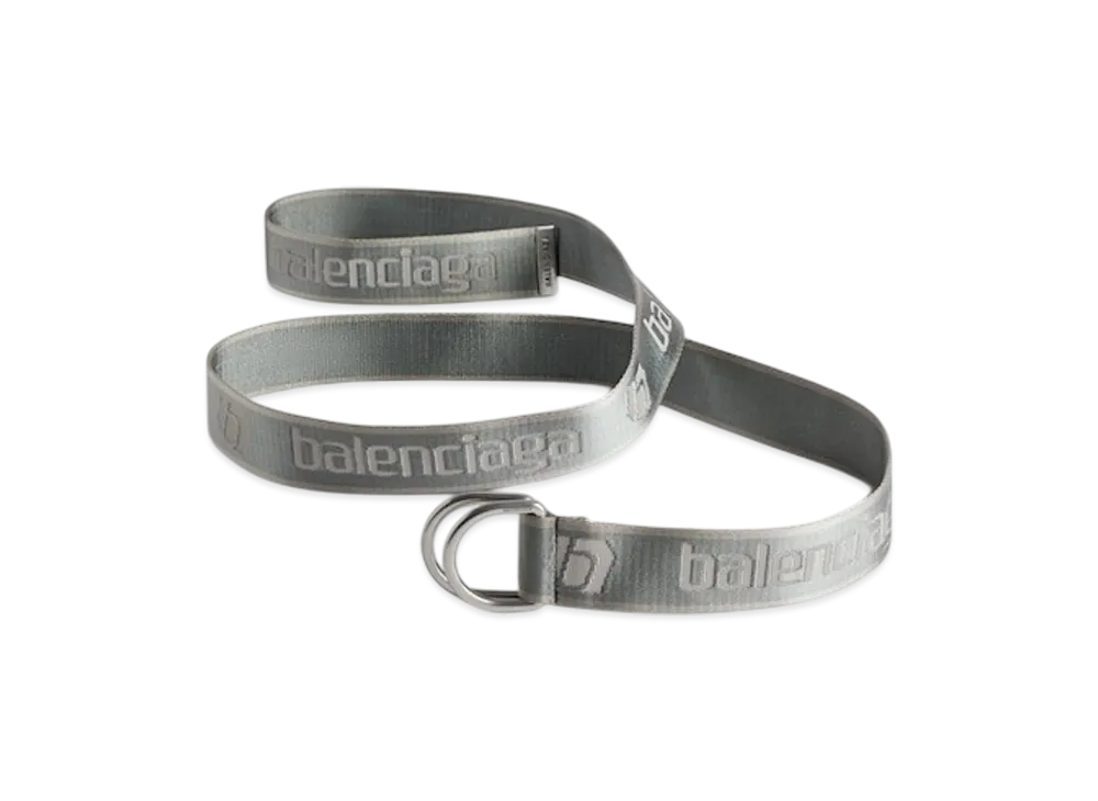 BALENCIAGA D Ring Belt "Grey"