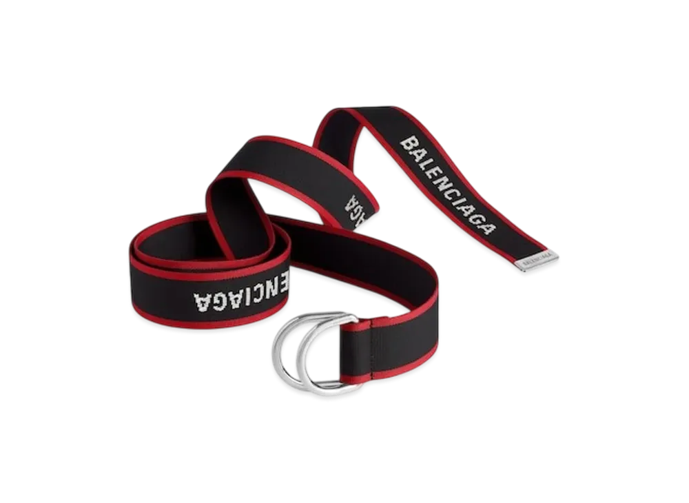 BALENCIAGA D Ring Belt "Black"