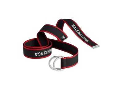 BALENCIAGA D Ring Belt "Black"