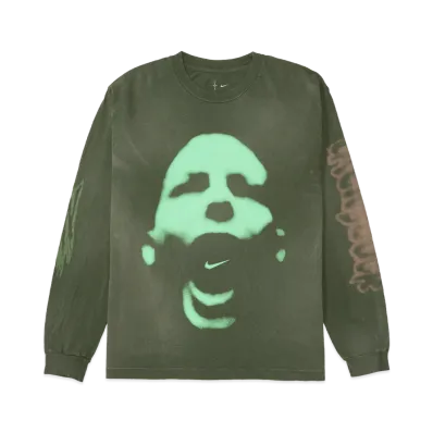 Travis Scott Cactus Jack x Nike T-REXX Logo Longsleeve "Kahki"